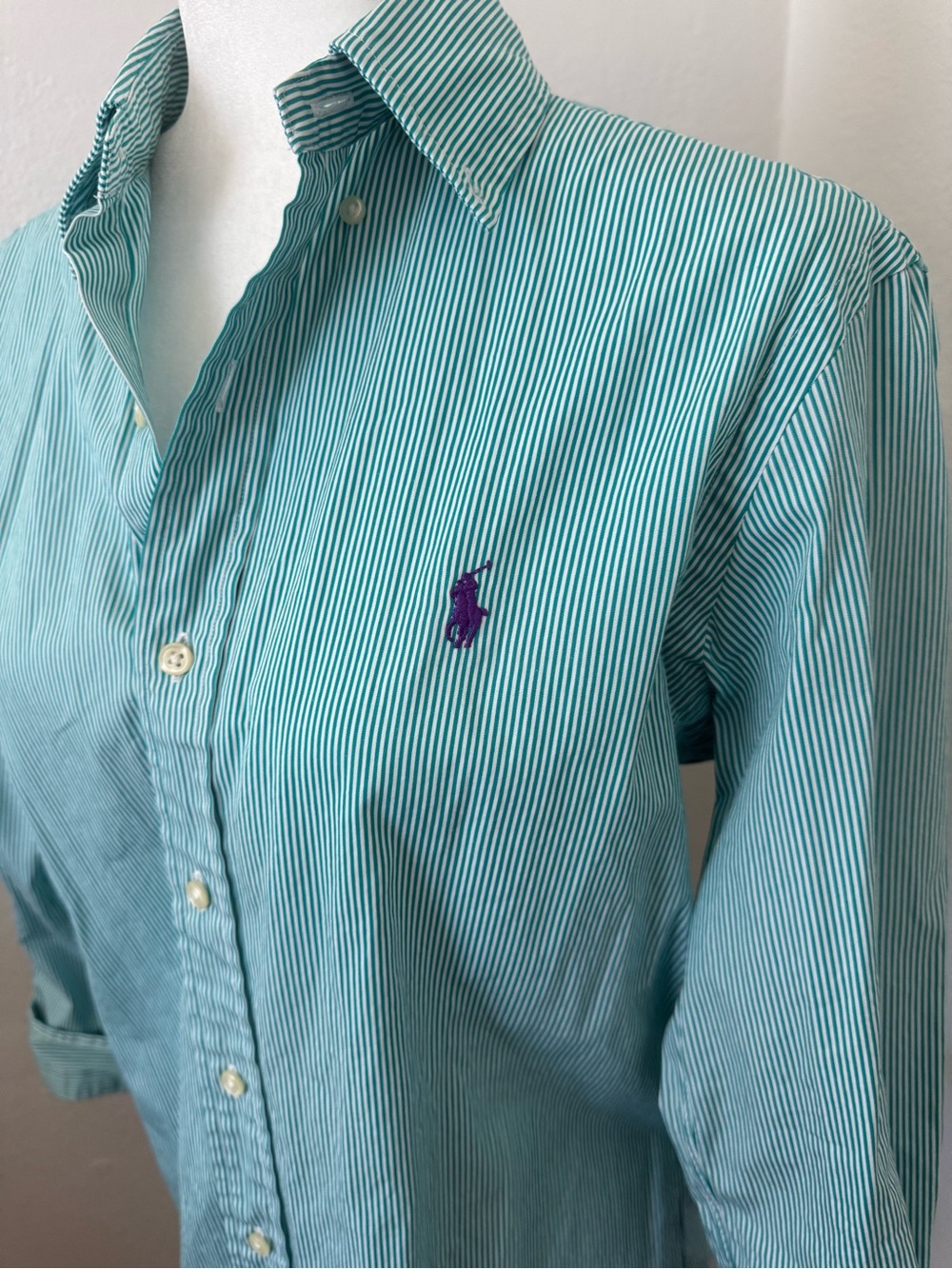 Ralph Lauren Light Teal green Button-Down Shirt - Picture 5 of 7